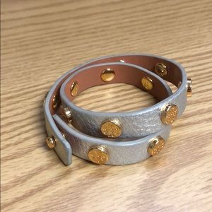 Tory Burch Double Wrap logo Bracelet